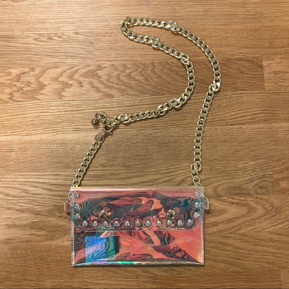Holographic Clear Small Clutch Purse - Picture 2 of 5